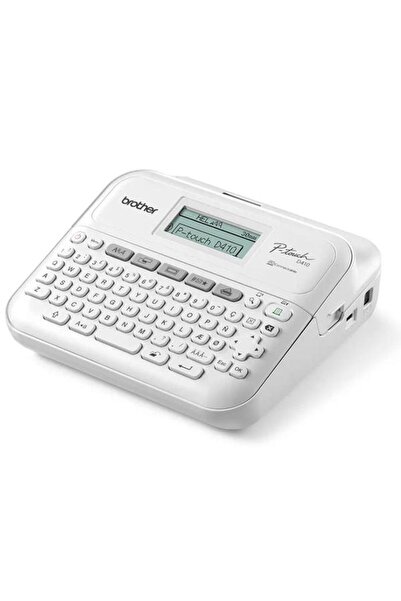 Brother Imprimanta de etichete PT-D410VP, USB 2.0, 180 DPI + carcasa (Alb)