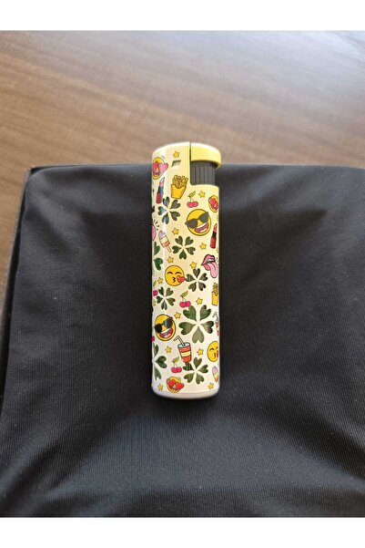 Markasız ucuz Çiçekli Işıklı Kadınlara Özel Metal Jet Turbo Hediyelik Çakmak