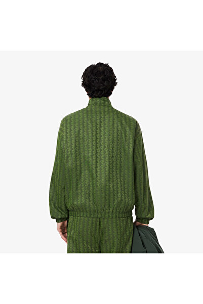 Lacoste Erkek Dik Yaka Monogram Yeşil Ceket
