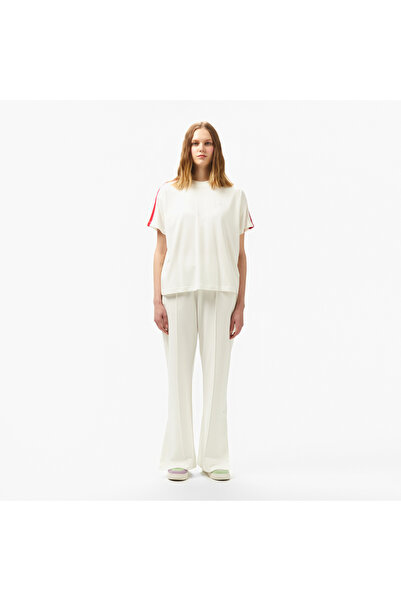 Lacoste Kadın Relaxed Fit Beyaz Pantolon