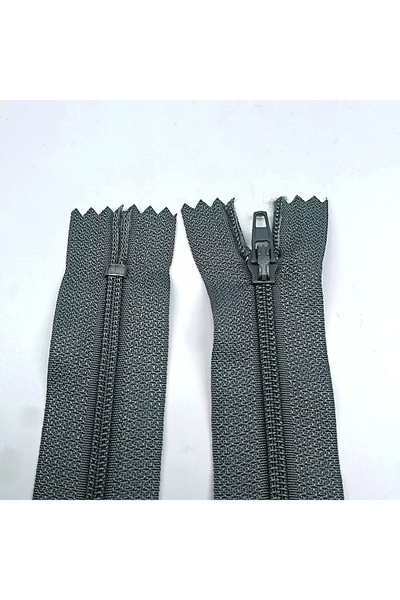 Kaf Kumaş Fermoar pentru pantaloni |   Fermoar din os Lungime: 18 cm Gri