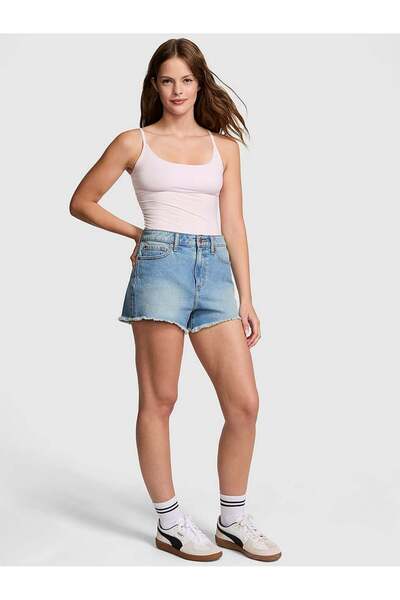PİNK Denim by Yüksek Bel Kot Şort