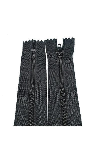 Kaf Kumaş Fermoar pentru pantaloni |   Fermoar din os Lungime: 18 cm Negru
