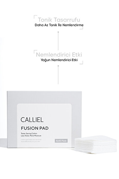CALLİEL Cilde Nüfuzu Kolaylaştıran Pamuk Tonik Pad 160 Adet