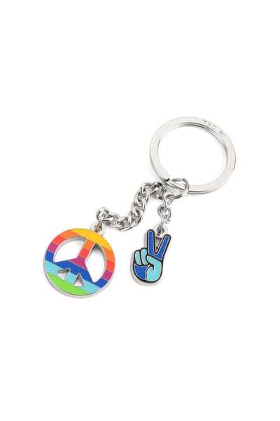 Troika Small Peace Keychain