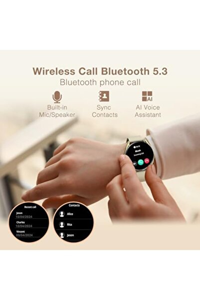 GENERIC4 BRIBEJAT Smart Watch for Women Make/Answer Call, HD 1.27'' Zinc Alloy Case Smartwatch