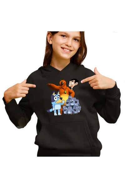 OEM Children's Hoodie Girls Grizzy Lemmings Bluey Mr Bean