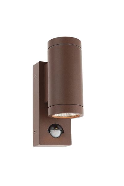 SMARTER Smarter LED outdoor wall light, made of aluminum, with motion sensor, 2 x 3W