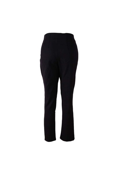 trender Black Women's Fabric Pants 3084