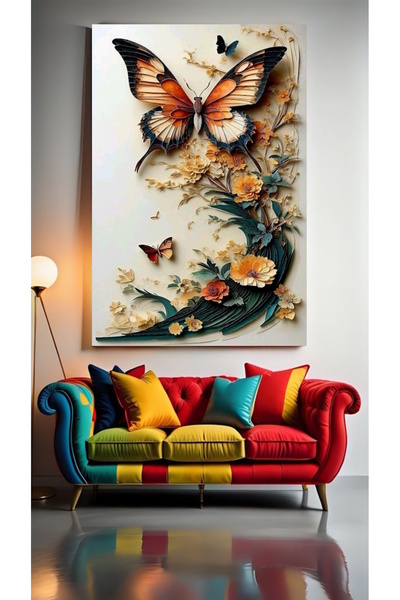 özkacar FLUTĂRĂ ARTISTICĂ ABSTRACTĂ IX Perete de acasă Salon de înfrumusețare...