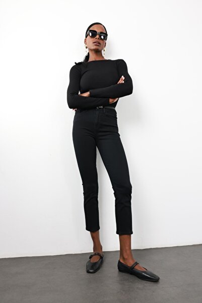 5in1Canpolat Black High Waist Full Lycra Jean