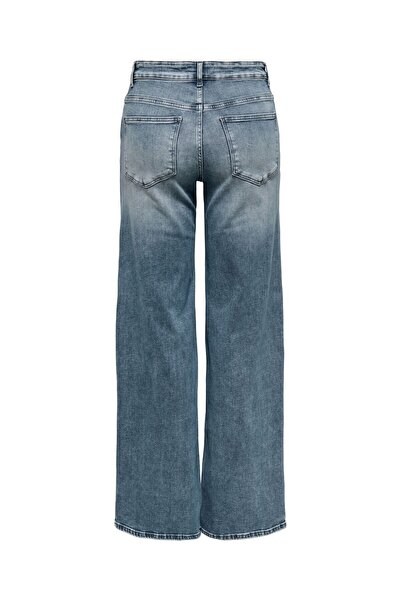 ONLY Jeans mit weitem Bein ONLMADISON Hohe Taille Weiter Beinschnitt Jeans
