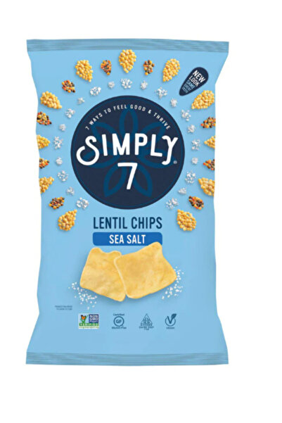 Simply7 رقائق العدس بملح البحر 103 جرام × 6 قطع