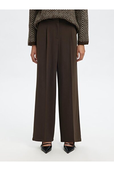 SELECTED Hose mit weitem Bein. Gewebte