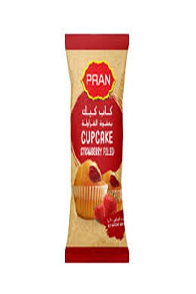 pran كب كيك 24 × 55 جرام فراولة