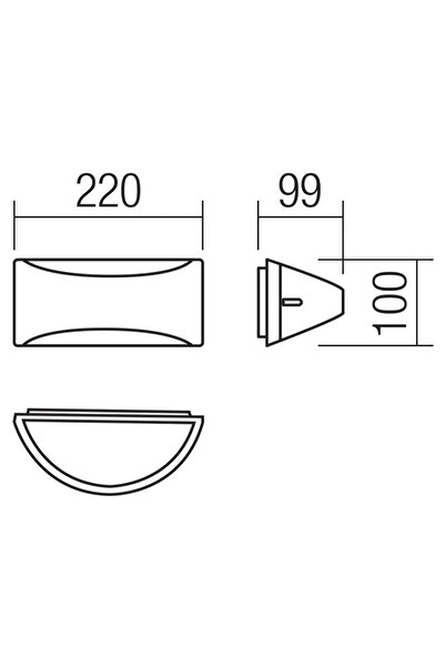 SMARTER Smarter outdoor wall light, made of aluminum, opal polycarbonate diffuser, 10W