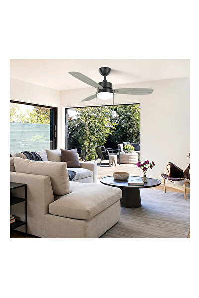 Altınkayaticaret GRİ 3 KANATLI KENDİNDEN LEDLİ 111 CM ÇAP 55 WATT TAVAN VANTİ...