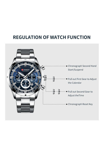 Curren Men's 8355 Fashion Multifunction Analog Watch