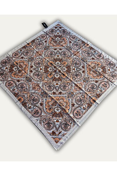 MİRAY Ethnic Pattern Hijab Non-Slip Soft Scarf 90 cm