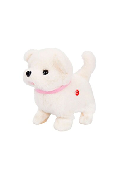 Sunman Puffy Friends Cookie Interactive Plush Puppy, White