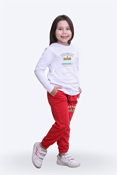 panios kids DEVOJČIČKI PIZAMA SET SA TISKOM I ELASTIČNIM STRUKOM I GORNJIM I ...