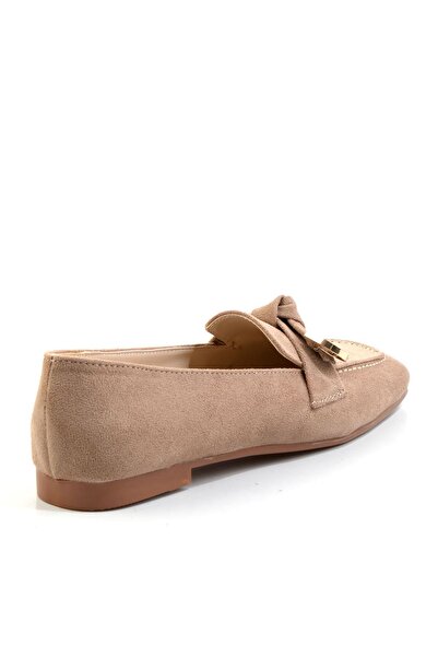 Bambi Vizon Kadın Loafer Ayakkabı K01641022472