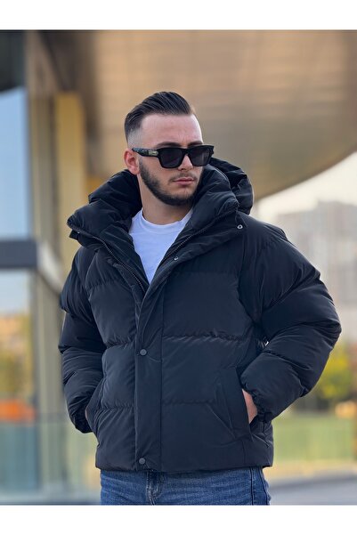 KINGAF ERKEK ŞİŞME KAPÜŞONLU MONT