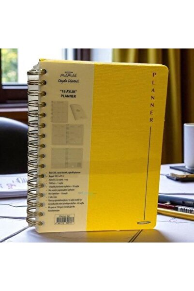 Meli Melek Melimelek Skin Cloth 18 Month Planner Yellow