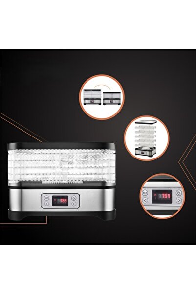 zola Food dehydrator, 400W, 5 trays, 35-70 °C, 24h timer, LCD display, fan, 10 L