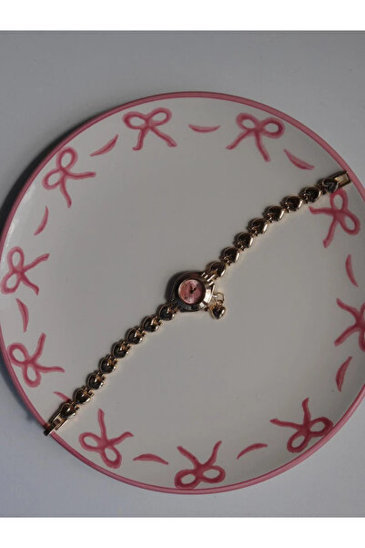 Reorah Collection Pink Heartspire Saat Altın Kaplama