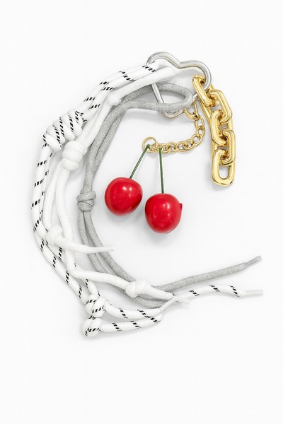 Xozza Breloc modern și ornament pentru geantă cu figurină de cireș și cordon ...