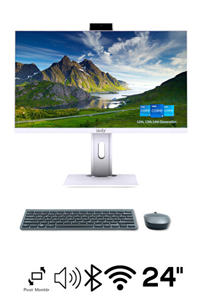 IZOLY H303 İ3-12100 16GB 1TB M.2 Nvme SSD 24" FHD Pivot All In One Bilgisayar
