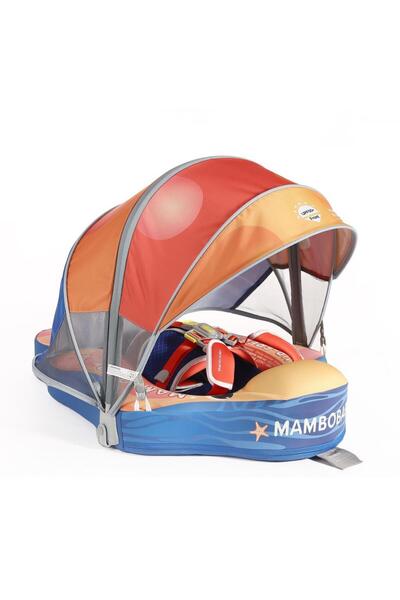 Mambobaby Yüzme Simidi - Starry Fun, Emniyetli, Gölgelikli ve Ayak Destekli