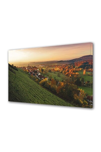 OEM Διακοσμητική επιτοίχια ζωγραφική με ξύλινο πλαίσιο, 33cm x 24cm, με λουλο...