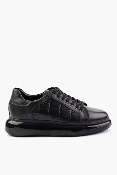 Bambi Siyah Leather Erkek Sneaker E01401099841