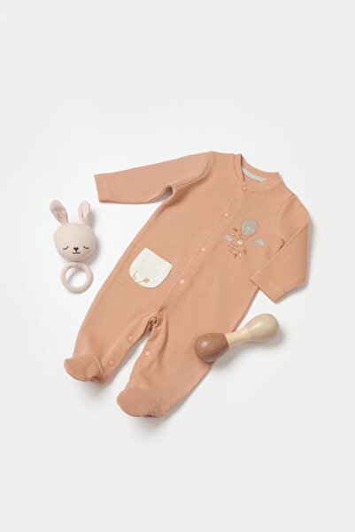 Biorganic Gots Teach Me Jumpsuit Red Brown Mint