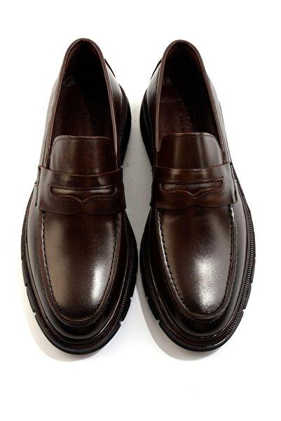 Bambi Kahve Leather Erkek Loafer Ayakkabı E01795025641