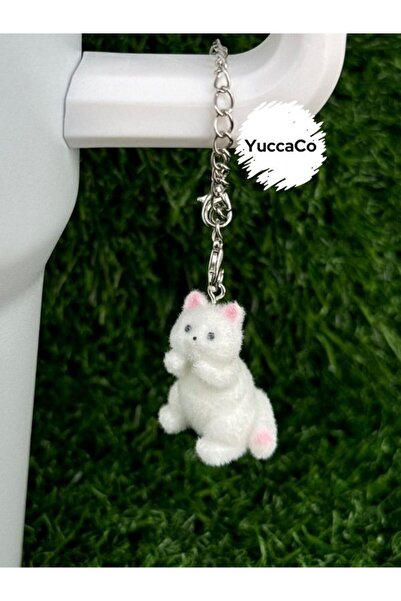 YuccaCo Accessorize Your Life Kedili Termos Süsü/Kedicik Termos Charm/Kedi Hayvan Figür Çanta Charm