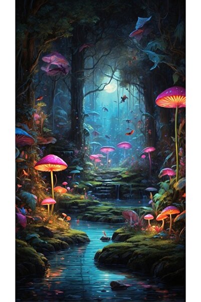 OEM Διακοσμητική επιτοίχια ζωγραφική με ξύλινο πλαίσιο, 33cm x 24cm, εικόνα 1687