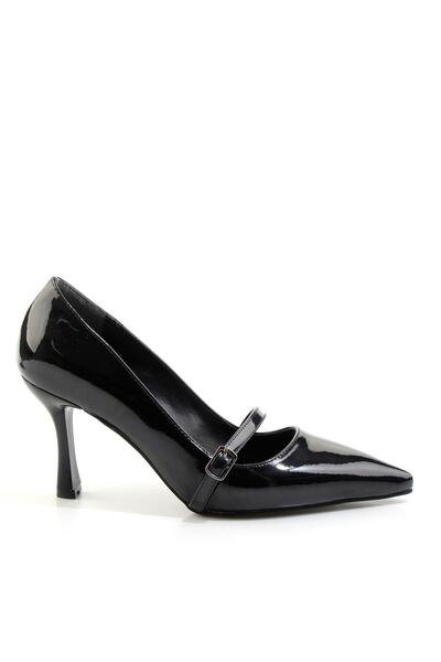 Bambi Siyah Kadın Klasik Topuklu Ayakkabı K01823060598