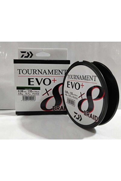 daiwa Tournament EVO+ 8B 135 MT Dark Green İp Misina 0,08 MM