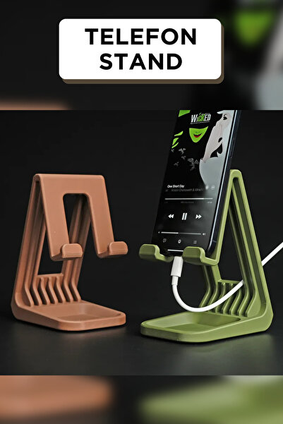 Genç 3D Klasik iPhone Standı ve Düzenleyici Tepsi | Şık ve Fonksiyonel Masaüs...