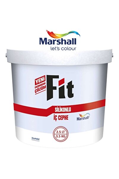 Marshall Fit Silikonlu Iç Cephe Duvar Boyası 2.5 Lt = 3.5 Kg Mahlep
