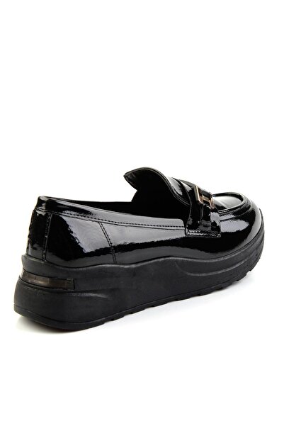 Bambi Siyah Kadın Loafer Ayakkabı K01179769712