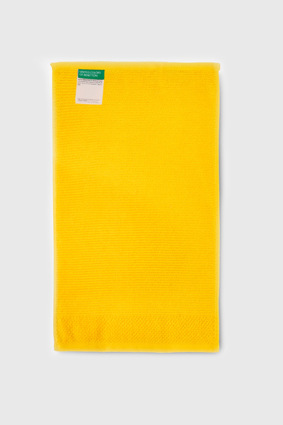 Benetton Home Банний рушник для рук, обличчя та тіла, жовтий, 100% бавовна, 70x140 см