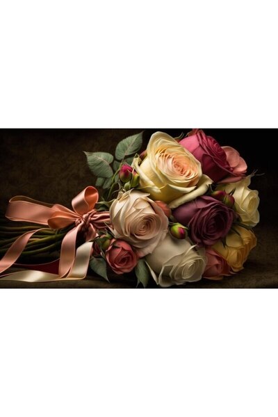 OEM Διακοσμητική επιτοίχια ζωγραφική με ξύλινο πλαίσιο, 33cm x 24cm, εικόνα 2344