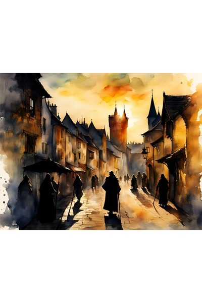 OEM Tablou decorativ, de perete, cu rama din lemn, 33cm x 24cm, imaginea 1652