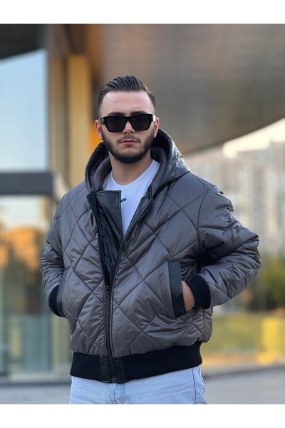 KINGAF Men's Inflatable Coat Reversible