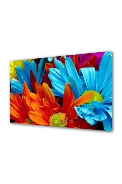 OEM Διακοσμητική επιτοίχια ζωγραφική με ξύλινο πλαίσιο, 33cm x 24cm, με λουλο...