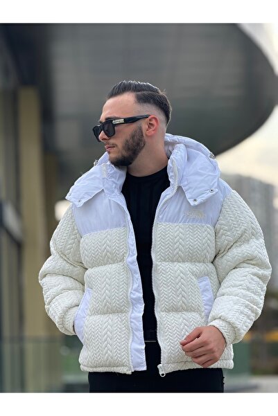 KINGAF ΑΝΔΡΙΚΟ ΠΟΥΦΕΡΜΕΝΟ ΜΠΟΥΦΑΝΙ K με κουκούλα ΠΛΕΚΤΟ